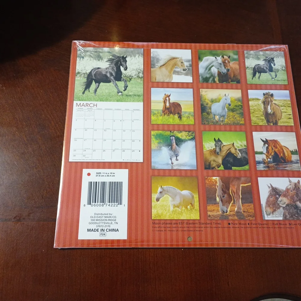 2025 Horses 16-Month Calendar